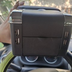 Фото покупателя: Подлокотник для Opel Corsa c USB красная строчка
