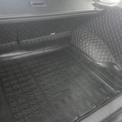 Фото покупателя: Кожаные коврики в багажник для Toyota Land Cruiser Prado 150 Series Внедорожник 5 дв. (2009-2013) 5 мест