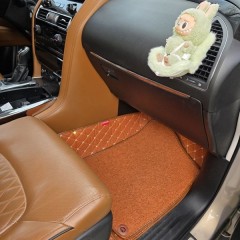 Фото покупателя: Кожаные 3D коврики с ворсом для Infiniti QX80 I (2013+) / QX56 I (2004-2010) 3 ряда сидений