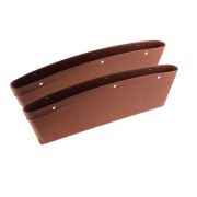 Premium кармашки для мелочей из кожи 2шт. (коричневые)