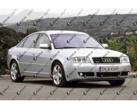Светодиодные противотуманные фары с ангельскими глазками для Audi A6 C5 рестайлинг (2001-2004)
