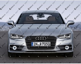 Светодиодные противотуманные фары с ангельскими глазками для Audi A7 Typ 4G рестайлинг (2014+)