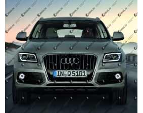 Светодиодные противотуманные фары с ангельскими глазками для Audi Q5 Typ 8R рестайлинг (2012-2016)