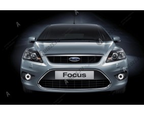 Светодиодные противотуманные фары с ангельскими глазками для Ford Focus 2 рестайлинг (2008-2011)