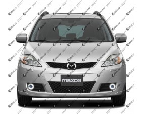 Светодиодные противотуманные фары с ангельскими глазками для Mazda 5 1 (2005-2007)