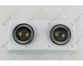 Светодиодные противотуманные фары с ангельскими глазками для Mercedes-Benz GLK-Класс X204 Рестайлинг Кроссовер (2012-2015)