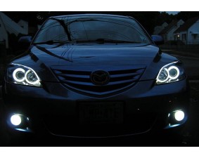 Ангельские глазки на Mazda 6 (4 кольца)