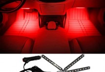 Атмосферная подсветка салона LED 4x9 красная