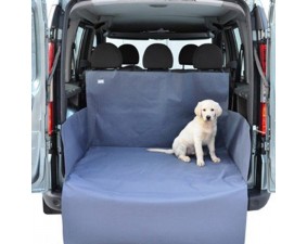 Автогамак для перевозки собак в багажнике, серый