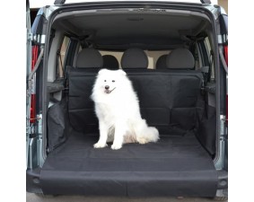 Автогамак для перевозки собак в багажнике, черный, 100 х 120 х 70 см