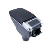 Подлокотник для Renault Duster I 2010+ c USB черная стежка