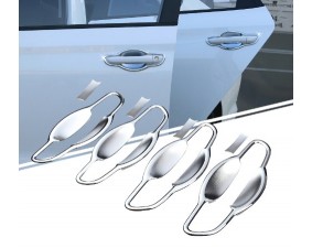 Хромированные накладки для ниш дверных ручек Hyundai Solaris 2 2017+ А