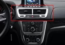 Декоративная накладка для центральных отверстий обдува салона Opel Mokka 1 2012+ сталь