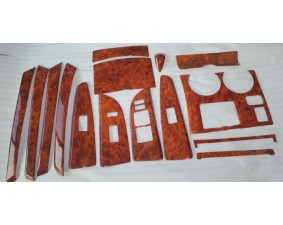 Декоративные накладки для салона Toyota Highlander 2010-2014 - Красное дерево