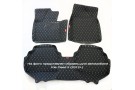 Кожаные 3D коврики Autozs Premium для Hyundai Santa Fe III 2012+