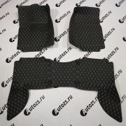 Кожаные 3D коврики Autozs Premium для Infiniti QX80 I Рестайлинг (2017+) / QX56 I (2004-2010)