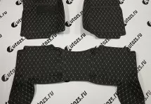Кожаные 3D коврики Autozs Premium для Infiniti QX80 I Рестайлинг (2017+) / QX56 I (2004-2010)