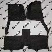 Кожаные 3D коврики Autozs Premium для Mercedes-Benz M-Класс II (W164) Рестайлинг (2008-2011) бежевые