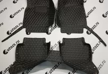 Кожаные 3D коврики Autozs Premium для Porsche Macan