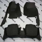 Кожаные 3D коврики Autozs Premium для Subaru Impreza III Седан (2007-2011)