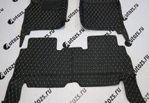 Кожаные 3D коврики Autozs Premium для Renault Scenic II Рестайлинг (2006-2009)