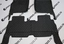 Кожаные 3D коврики Autozs Premium для Renault Scenic II Рестайлинг (2006-2009)