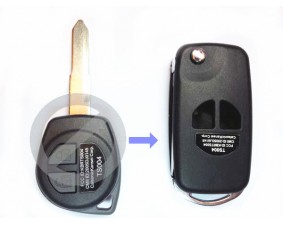 Выкидной ключ зажигания для Suzuki Swift 2 кнопки