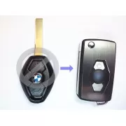Выкидной ключ BMW 3 кнопки #59