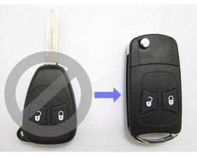 Выкидной ключ Chrysler 2 кнопки B #345
