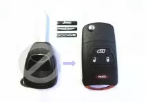 Выкидной ключ Chrysler 4 кнопки A #250