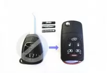 Выкидной ключ Chrysler 6 кнопки A #252
