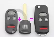 Выкидной ключ Honda 2.4 4 кнопки #256-1