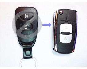 Выкидной ключ Hyundai Elantra 2 кнопки B #62
