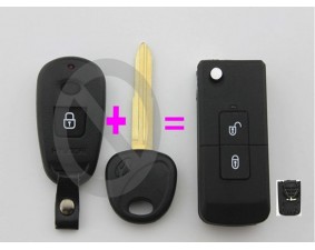 Выкидной ключ Hyundai Elantra "Mini" 2 кнопки B