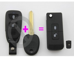 Выкидной ключ Hyundai Santa Fe "Mini" 2 кнопки A