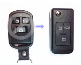 Выкидной ключ Hyundai Sonata 2 кнопки B #204