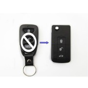 Выкидной ключ Kia Carens "Mini" 3 кнопки #379
