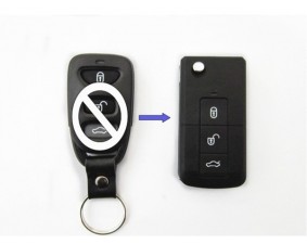 Выкидной ключ Kia Carens "Mini" 3 кнопки #379