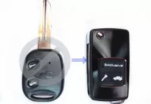 Выкидной ключ Chevrolet "Exclusive" 2 кнопки
