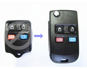 Выкидной ключ Ford 4 кнопки B #279