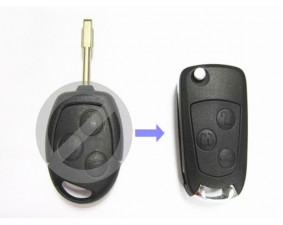Выкидной ключ Ford Mondeo 3 кнопки B #340