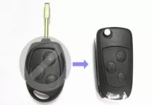 Выкидной ключ Ford Mondeo 3 кнопки B #340
