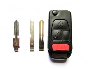 Выкидной ключ Mercedes 3 кнопка C #299