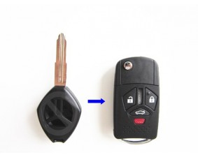 Выкидной ключ Mitsubishi 4 кнопки #417