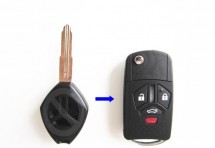 Выкидной ключ Mitsubishi 4 кнопки #417