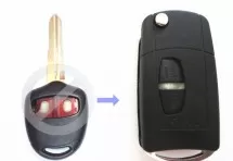 Выкидной ключ Mitsubishi Grandis 2 кнопки #184