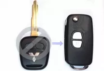 Выкидной ключ Mitsubishi Lancer 2 кнопки A #69