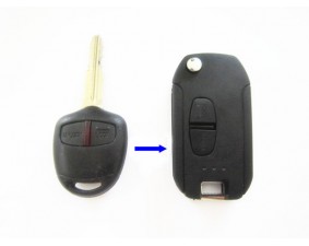 Выкидной ключ Mitsubishi Outlander 2 кнопки #456