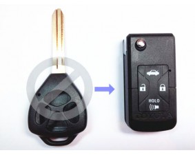 Выкидной ключ Toyota Camry 4 кнопки B #195