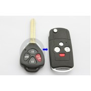 Выкидной ключ Toyota Camry 4 кнопки D #440